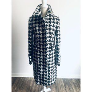 Calvin Klein houndstooth wool pea coat 2